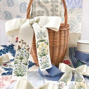 floral wicker gift basket